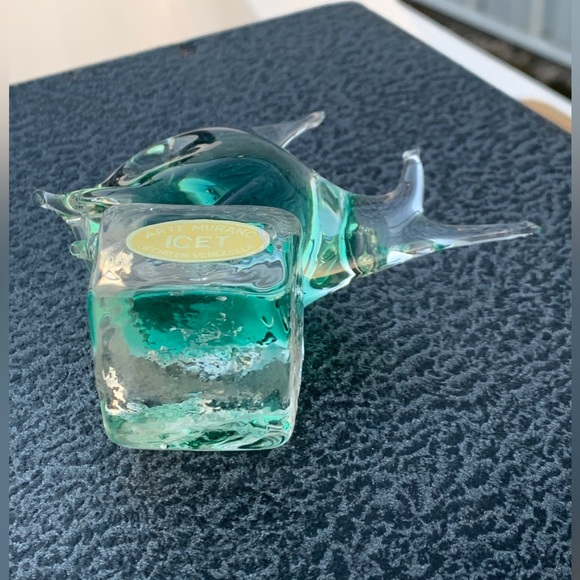 Vintage Authenticated Murano Arte Venezuela ICET Hand Blown Art Glass Angelfish - Picture 5 of 16